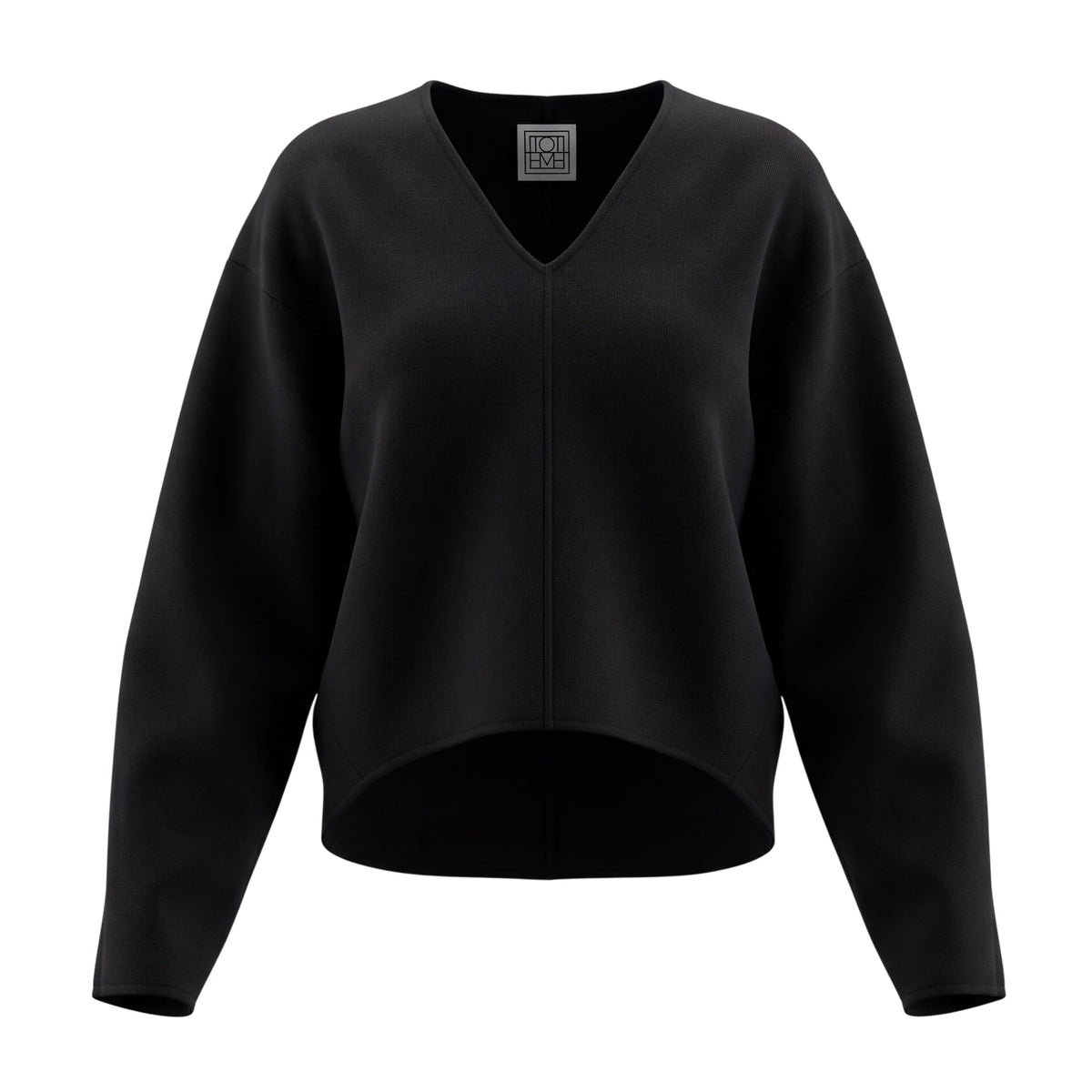TOTÊME WOOL AND CASHMERE PULLOVER SWEATER - SIZE M