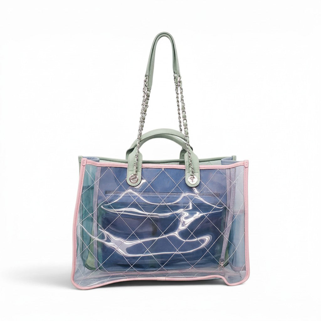 CHANEL BLUE COCO SPLASH TOTE BAG