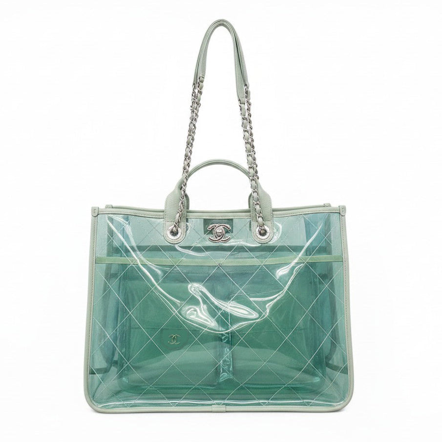 CHANEL BLUE COCO SPLASH TOTE BAG