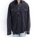VETEMENTS X LEVIS BLACK OVERSIZED DENIM JACKET - SIZE XS