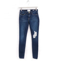 FRAME MID RISE DISTRESSED SKINNY JEANS - SIZE 24