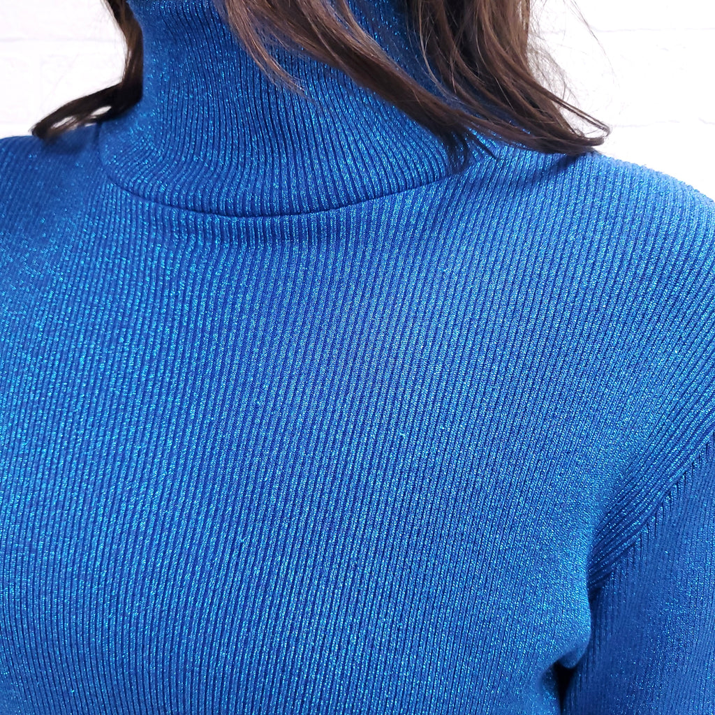MM6 MAISON MARGIELA LUREX RIB TURTLENECK - SZE S