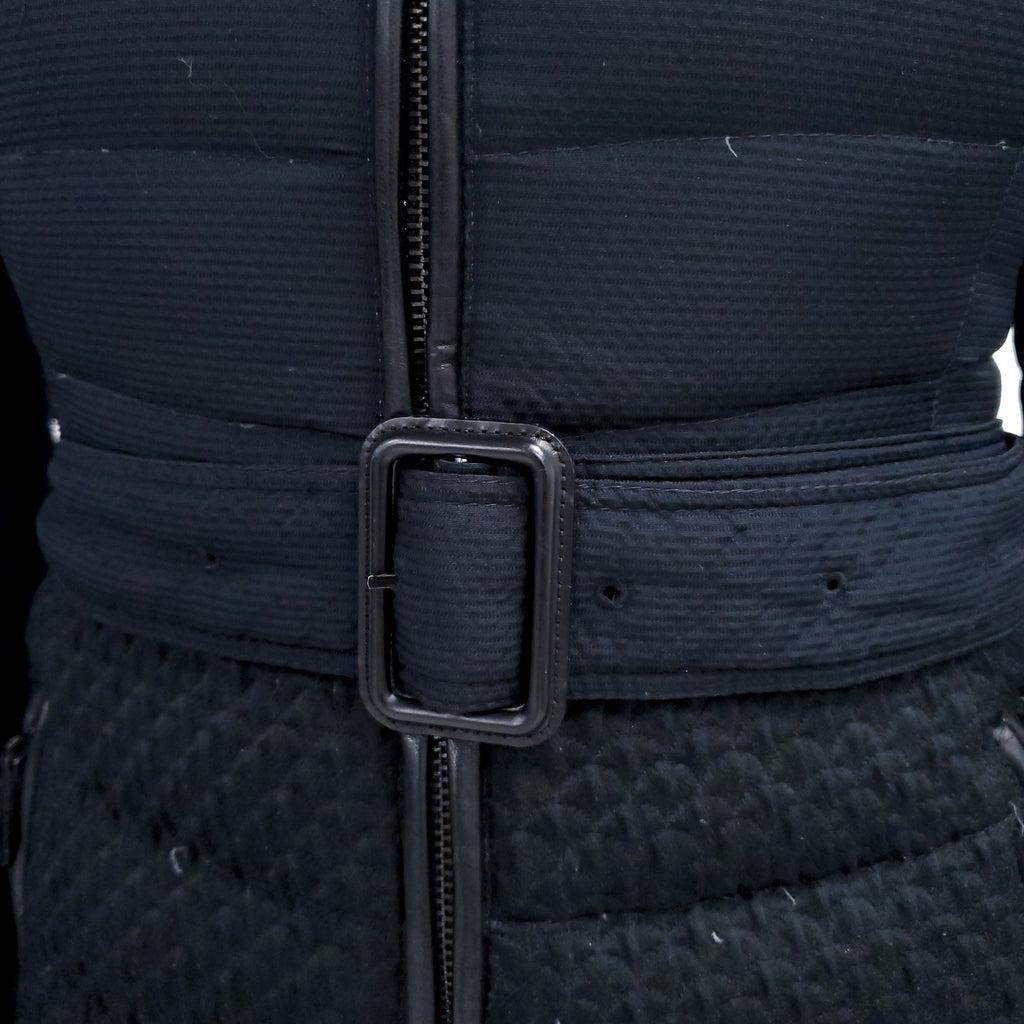 BURBERRY PUFFER JACKET WITH FUR HOOD - SIZE XS