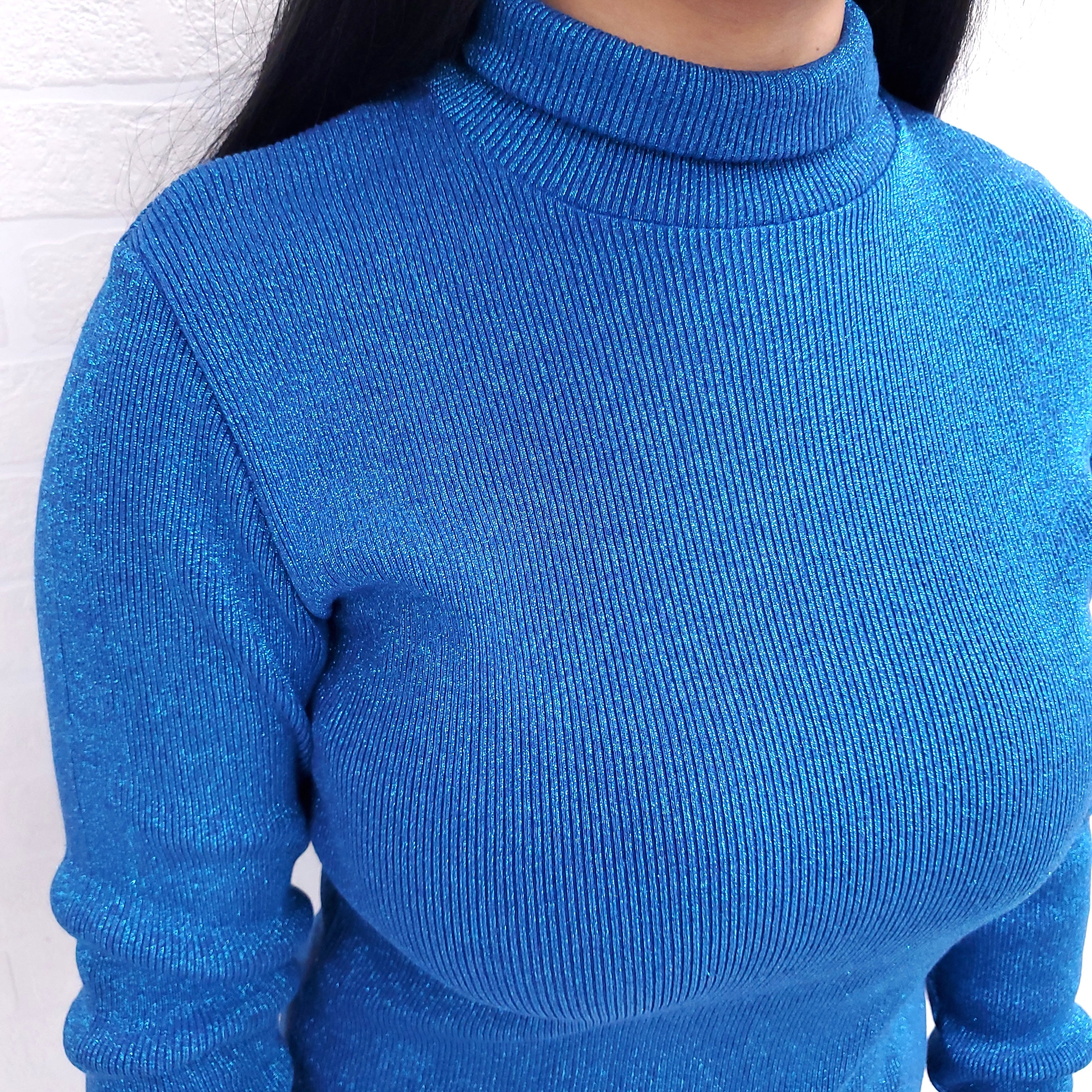 MM6 MAISON MARGIELA LUREX RIB TURTLENECK - SIZE M