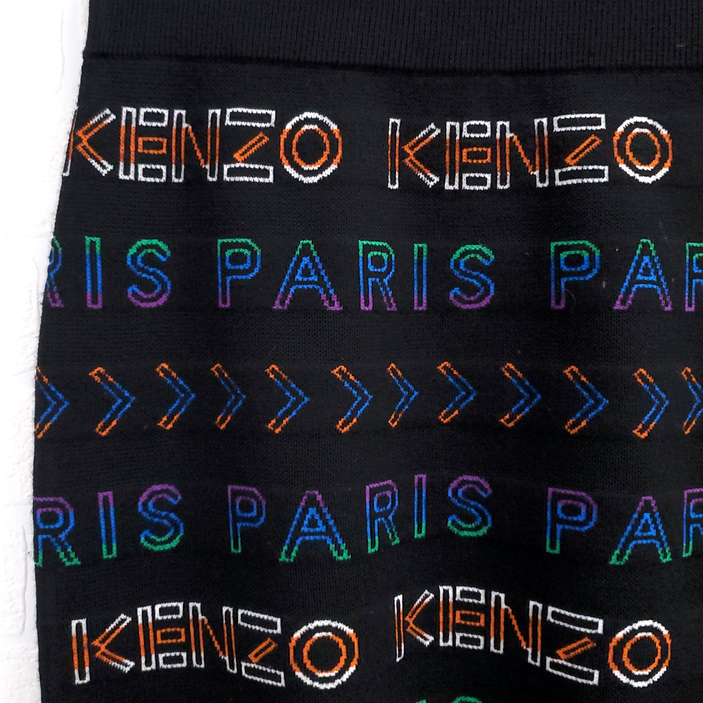 KENZO LOGO PATTERN SKIRT - SIZE L