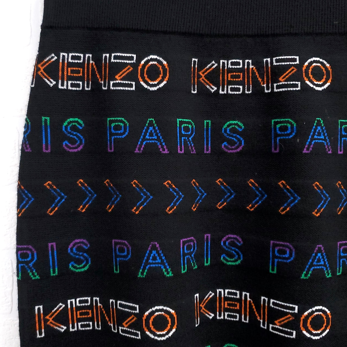 KENZO LOGO PATTERN SKIRT - SIZE L