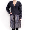 NINA RICCI CARDIGAN WITH FUR ($2500) -  SIZE L