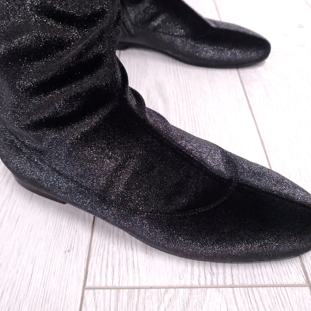 GIUSEPPE ZANOTTI VELVET SPARKLE THIGH HIGHS ($1800) - SIZE 40